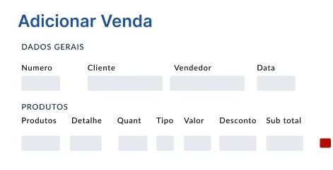 Sistema de gestão empresarial Controle de vendas